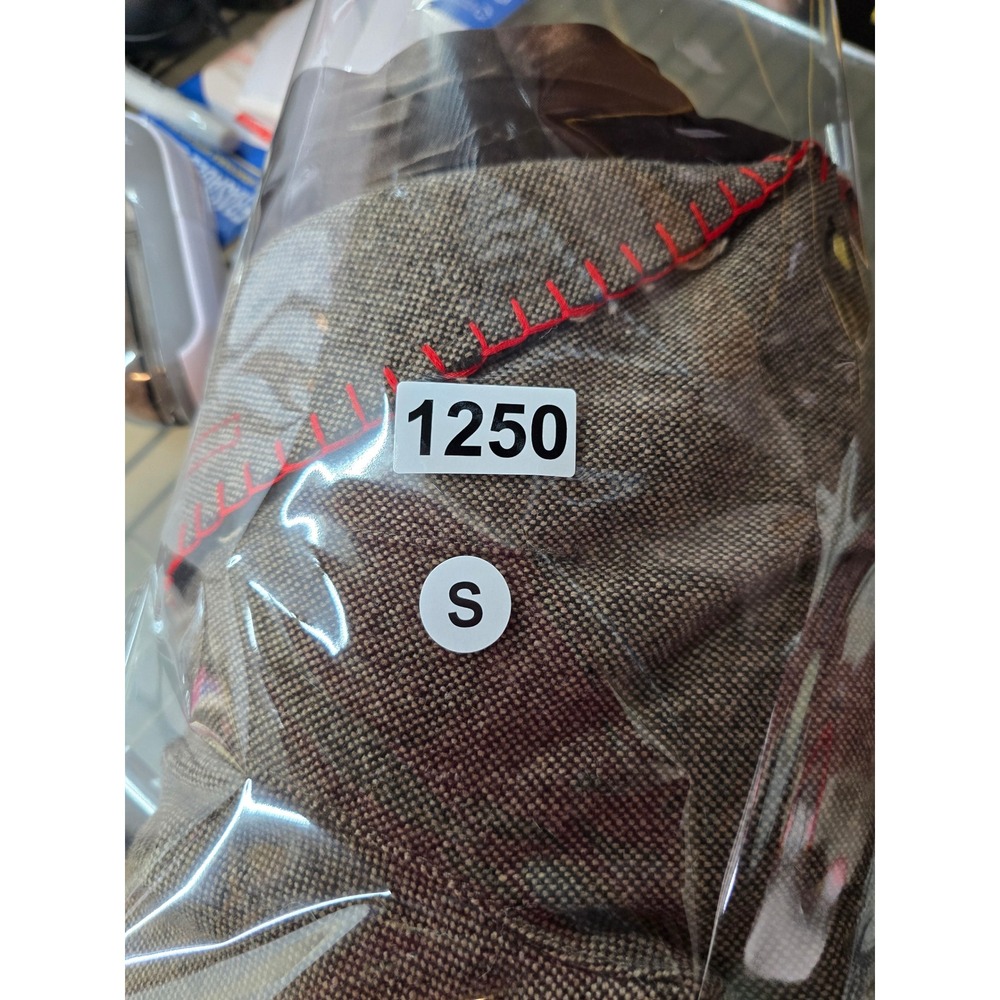 Boho Embroidered Tweed Blazer Brown Wool Blend Floral Bird Jacket Womens Small - Picture 5 of 5